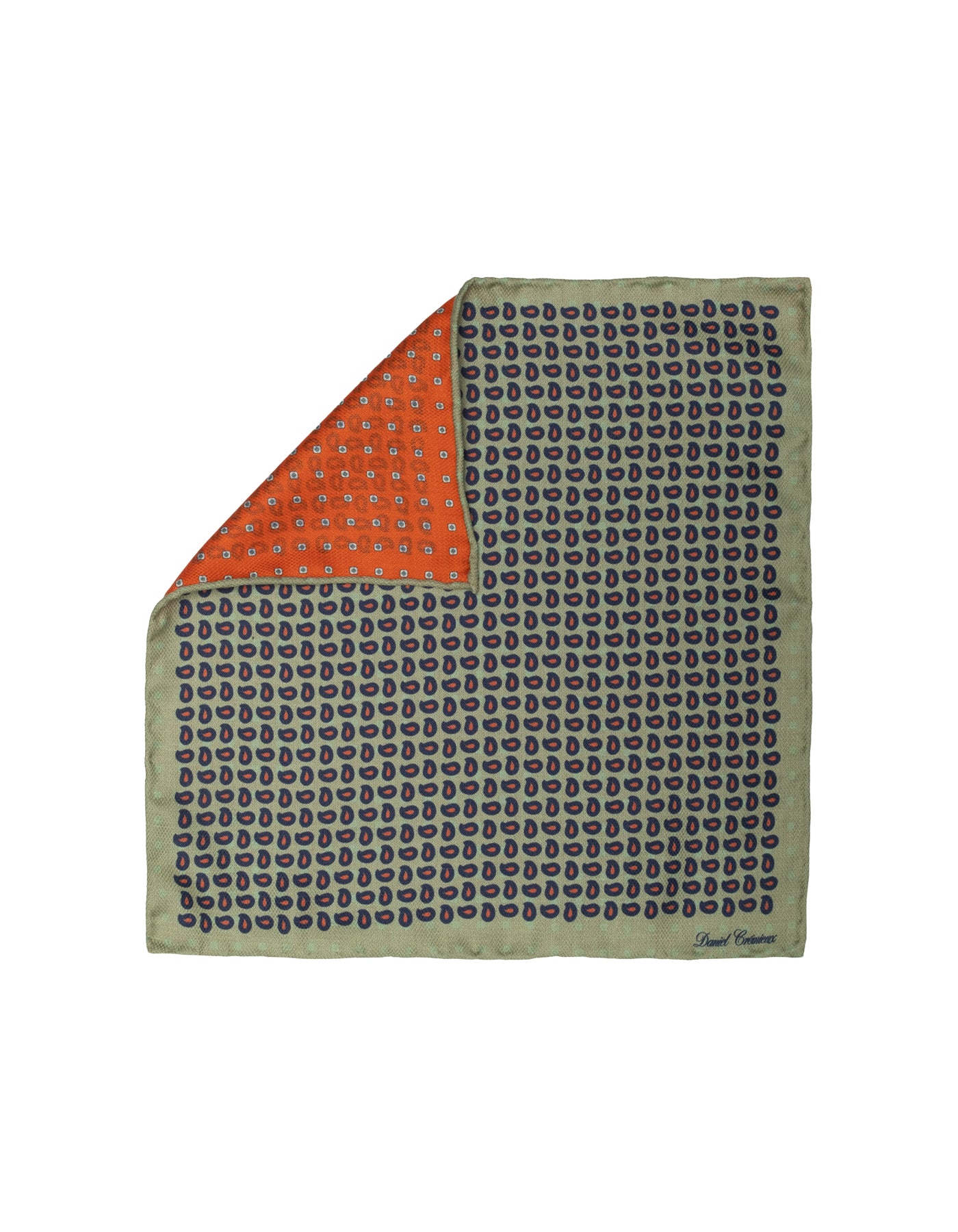 Silk Mini Paisley Pocket Square