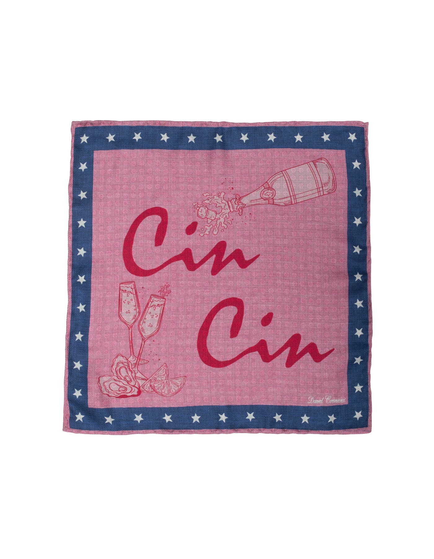 Silk "Cin Cin" Pocket Square