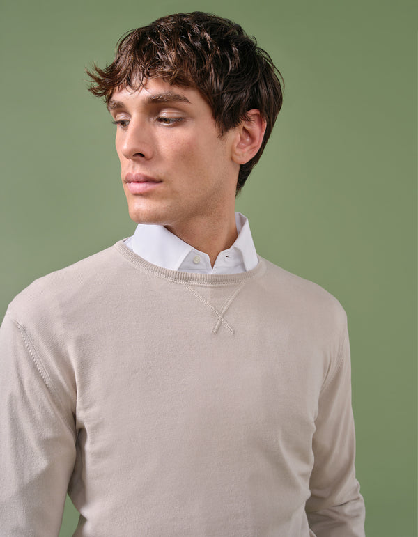 Classic Cotton Cashmere Crewneck