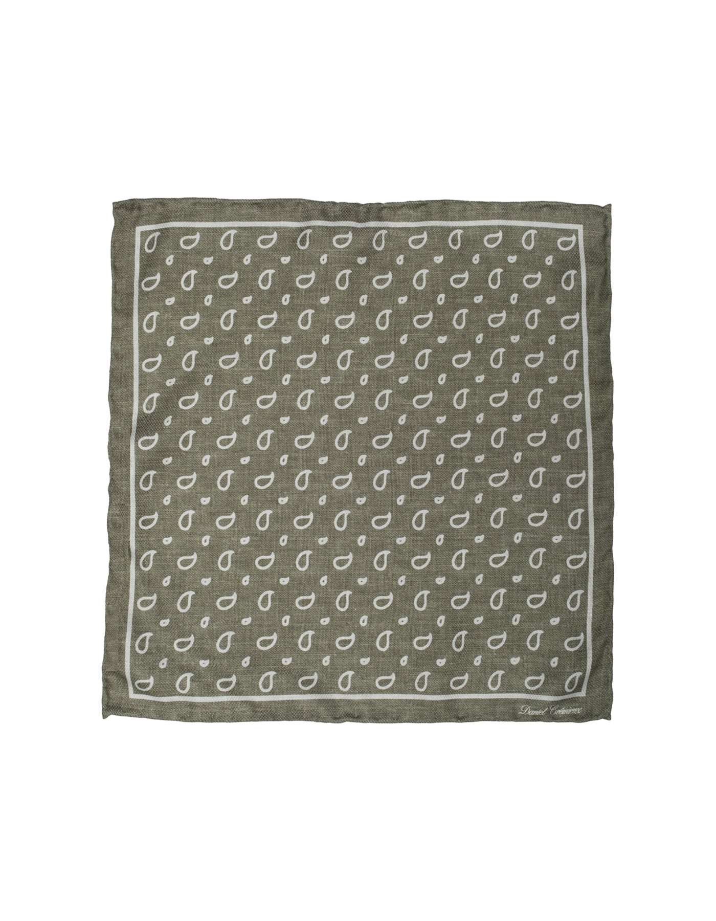 Silk Paisley Dot Pocket Square