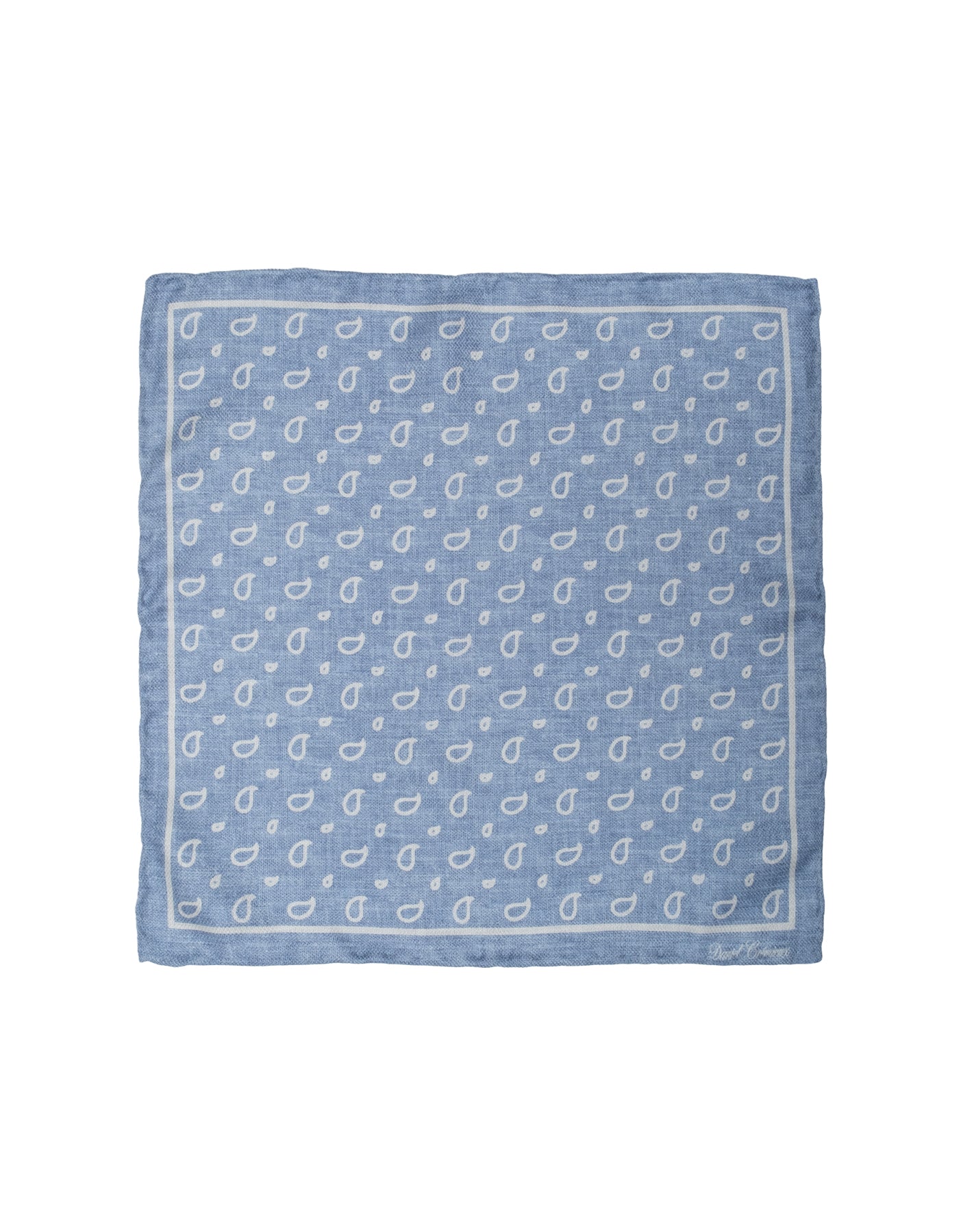 Silk Paisley Dot Pocket Square