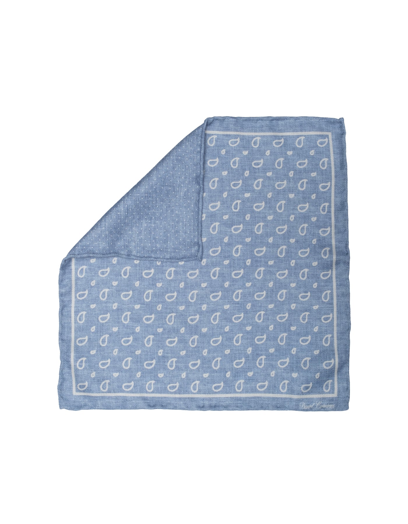 Silk Paisley Dot Pocket Square