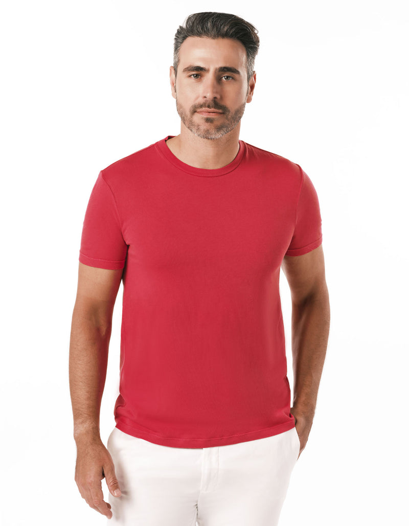 PIGMENT DYED TEE RED