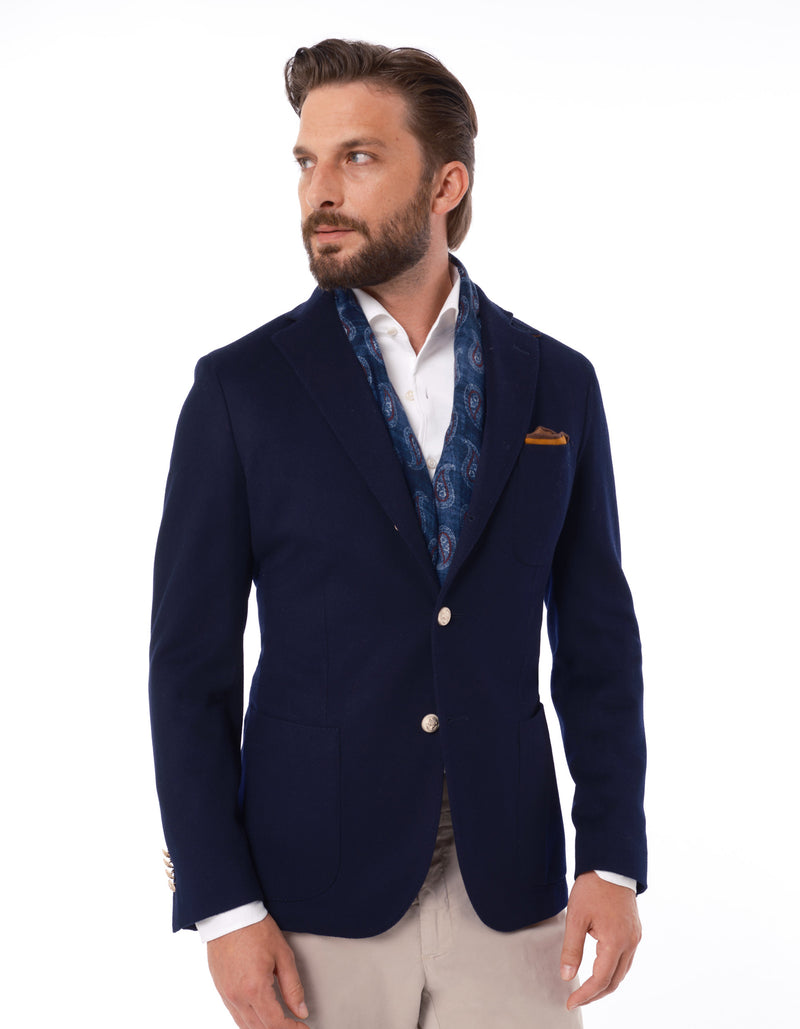 DOESKIN  BLAZER WITH GOLD BUTTONS