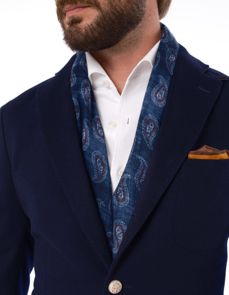 DOESKIN  BLAZER WITH GOLD BUTTONS